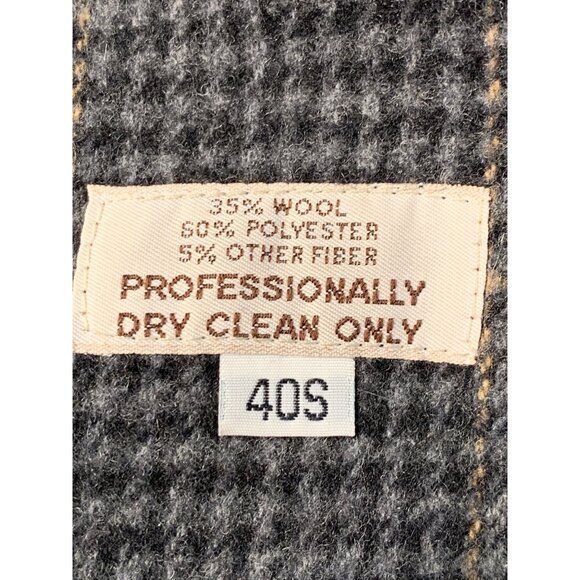 VTG Austin Reed Mens 40S Trench Coat Rain & Stain Repellent Wool Liner Black - Picture 4 of 11